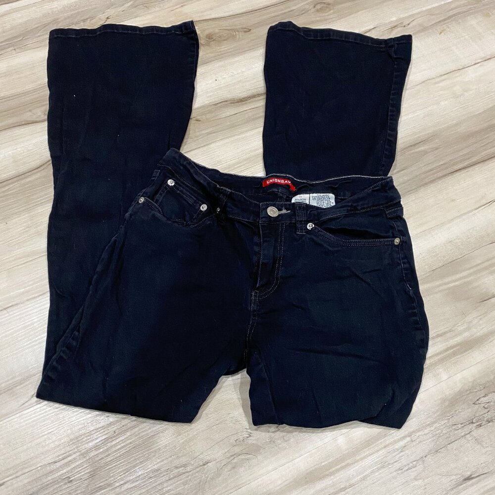 Unionbay Black Bootcut Stretch Jeans Size 11